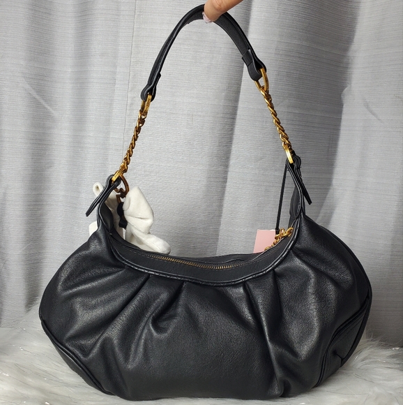 JUICY COUTURE Liquorice Black Juicy Romance Hobo Shoulder Bag - Picture 5 of 10